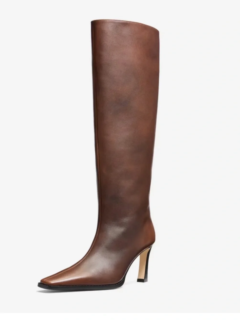 Michael Kors Darrah Brown Leather Knee High Boots (Brand new in Box)